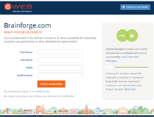 Tablet Screenshot of brainforge.com